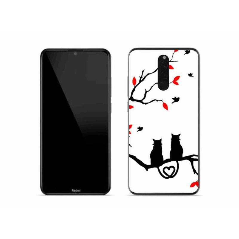 Gelový kryt mmCase na mobil Xiaomi Redmi 8 - kočičí láska
