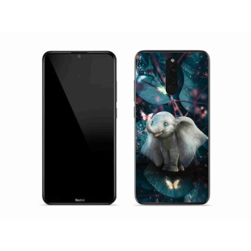 Gelový kryt mmCase na mobil Xiaomi Redmi 8 - roztomilý slon