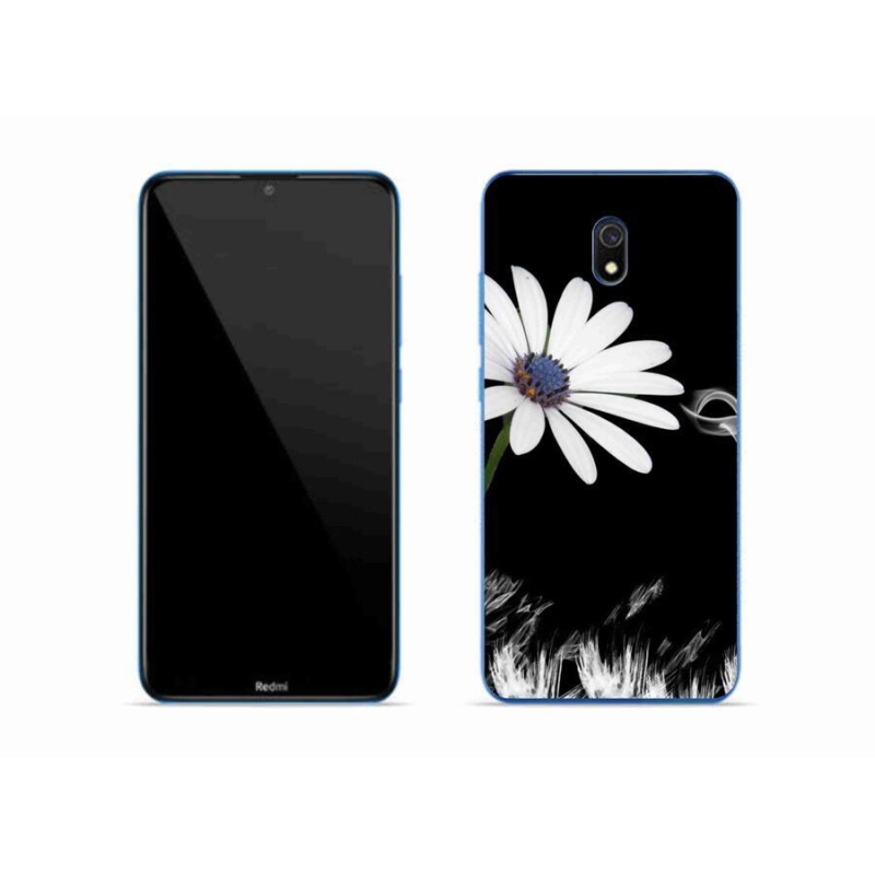 Gelový kryt mmCase na mobil Xiaomi Redmi 8A - bílá květina