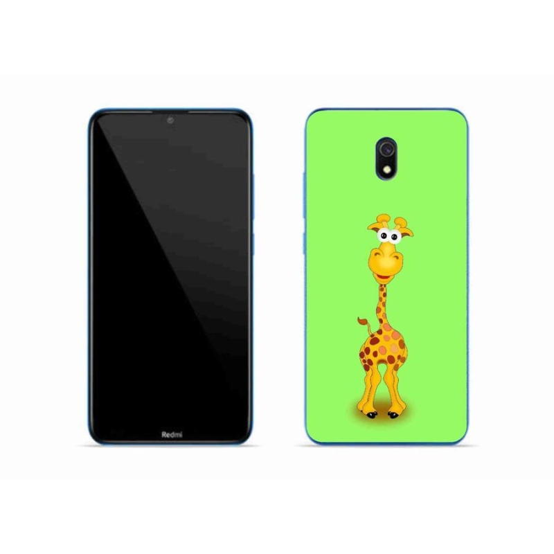 Gelový kryt mmCase na mobil Xiaomi Redmi 8A - kreslená žirafa
