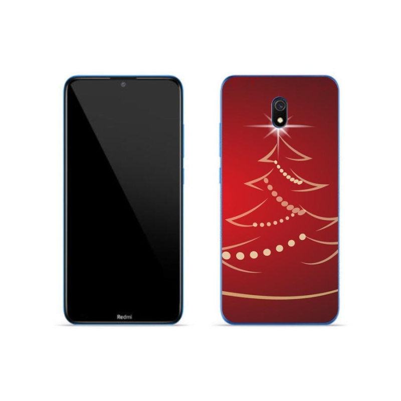Gelový kryt mmCase na mobil Xiaomi Redmi 8A - kreslený vánoční stromek