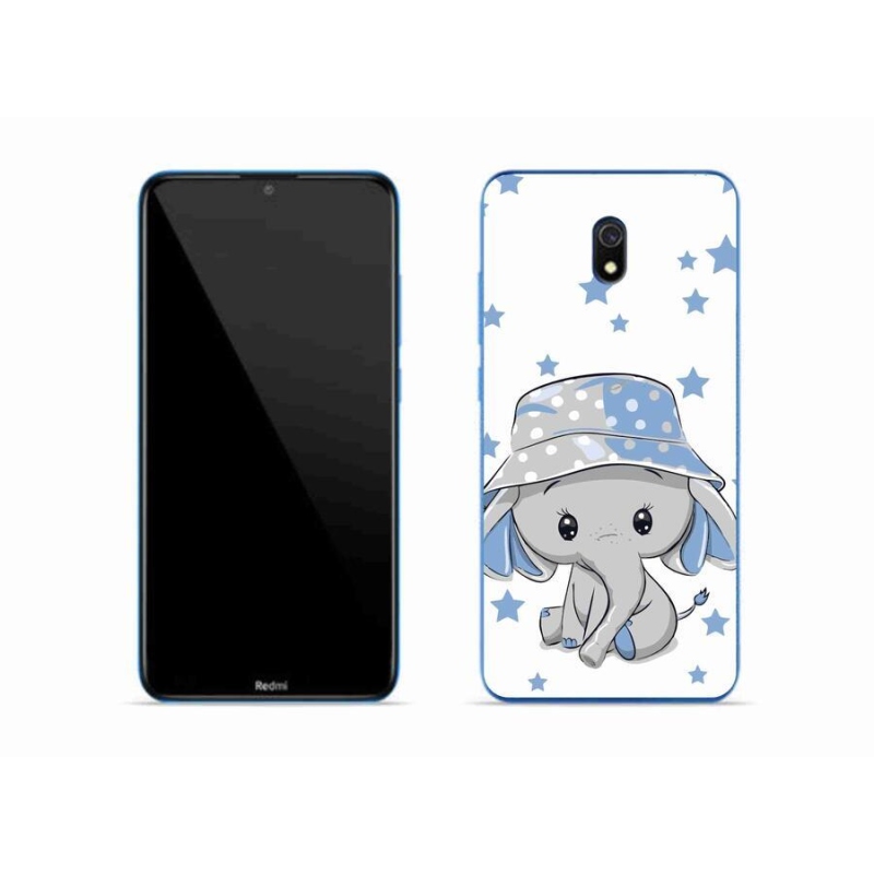 Gelový kryt mmCase na mobil Xiaomi Redmi 8A - modrý slon