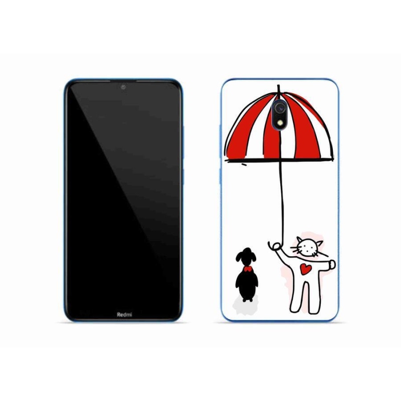 Gelový kryt mmCase na mobil Xiaomi Redmi 8A - pejsek a kočička