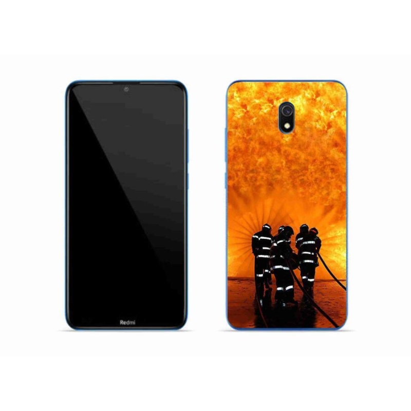 Gelový kryt mmCase na mobil Xiaomi Redmi 8A - požár