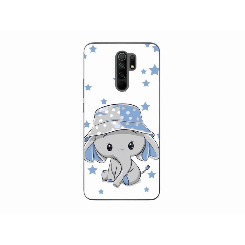 Gelový kryt mmCase na mobil Xiaomi Redmi 9 - modrý slon
