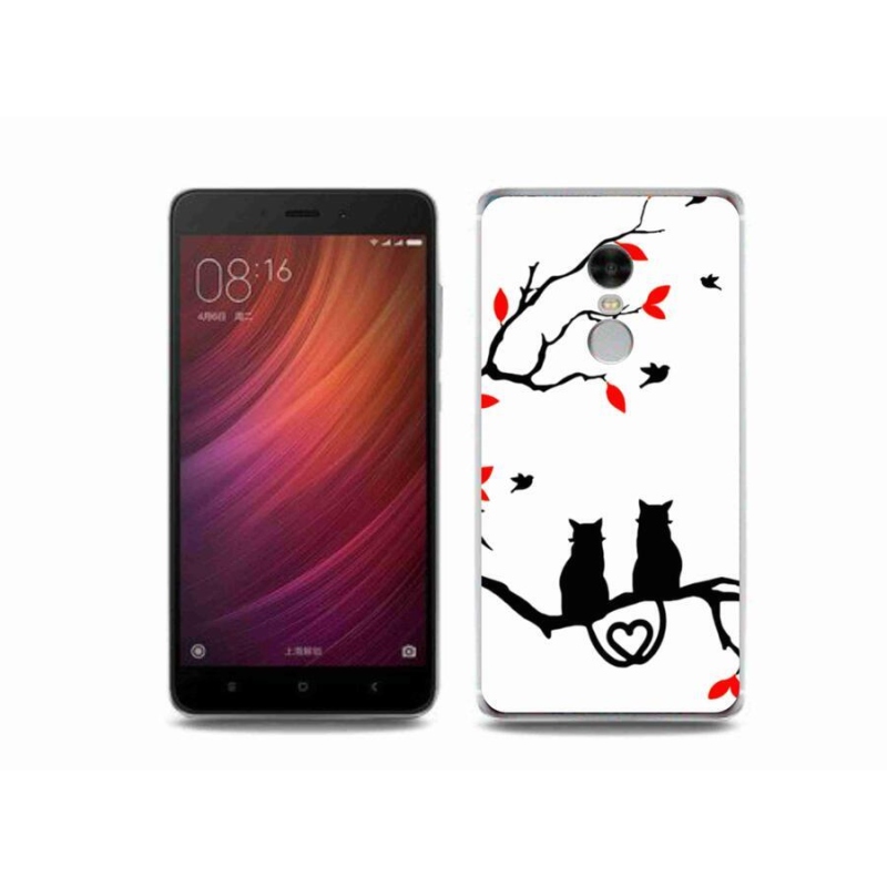 Gelový kryt mmCase na mobil Xiaomi Redmi Note 4 - kočičí láska