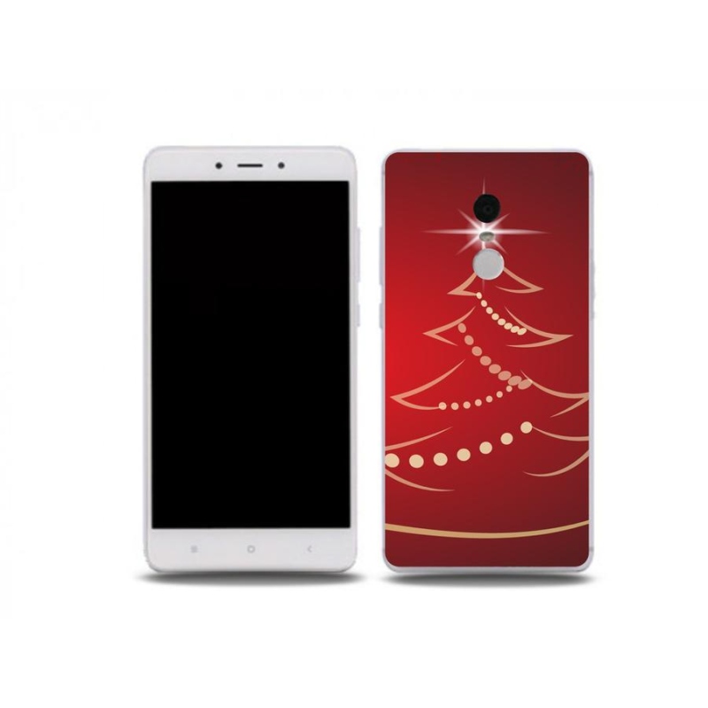 Gelový kryt mmCase na mobil Xiaomi Redmi Note 4X - kreslený vánoční stromek