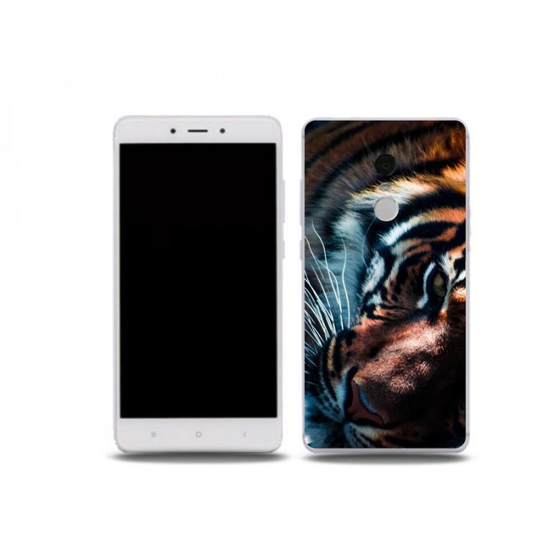 Gelový kryt mmCase na mobil Xiaomi Redmi Note 4X - tygří pohled