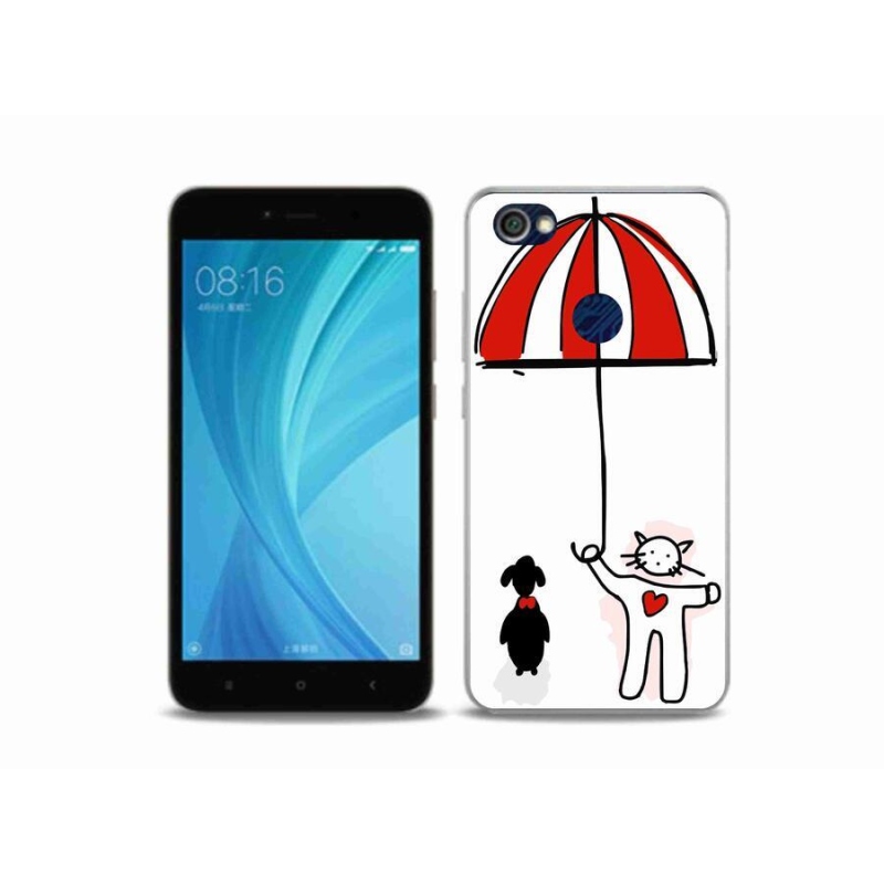 Gelový kryt mmCase na mobil Xiaomi Redmi Note 5A Prime - pejsek a kočička