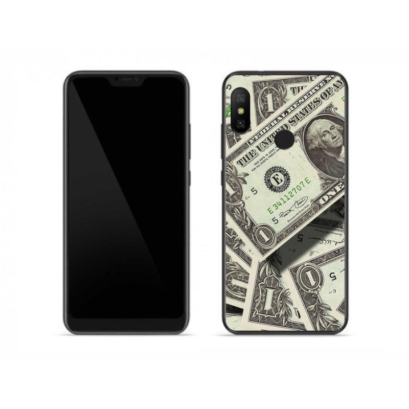 Gelový kryt mmCase na mobil Xiaomi Redmi Note 6 Pro - americký dolar
