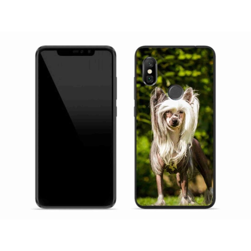 Gelový kryt mmCase na mobil Xiaomi Redmi Note 6 Pro - čínský chocholatý pes