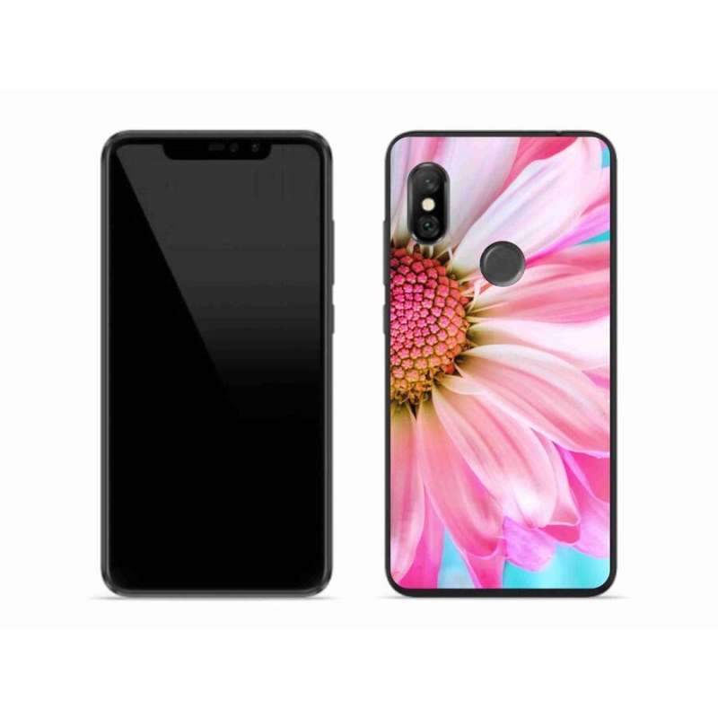 Gelový kryt mmCase na mobil Xiaomi Redmi Note 6 Pro - růžová květina