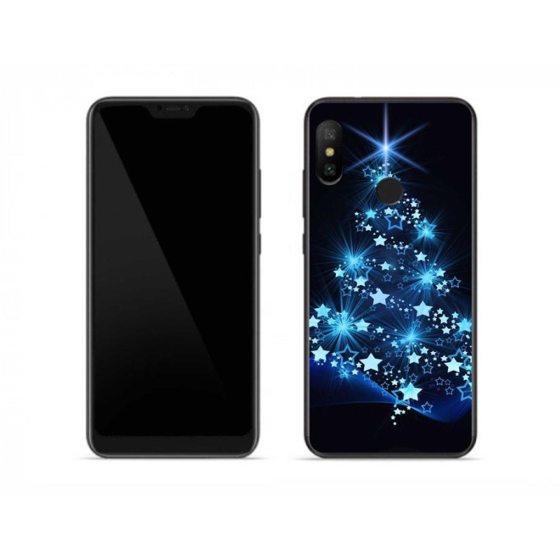 Gelový kryt mmCase na mobil Xiaomi Redmi Note 6 Pro - vánoční stromek