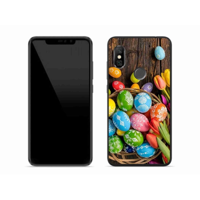 Gelový kryt mmCase na mobil Xiaomi Redmi Note 6 Pro - velikonoční vajíčka
