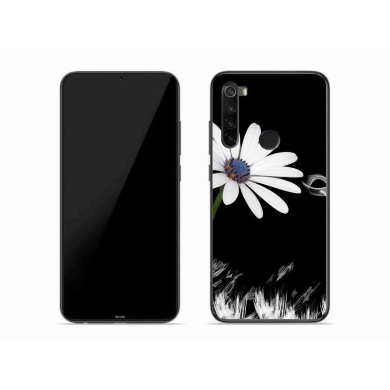 Gelový kryt mmCase na mobil Xiaomi Redmi Note 8 - bílá květina