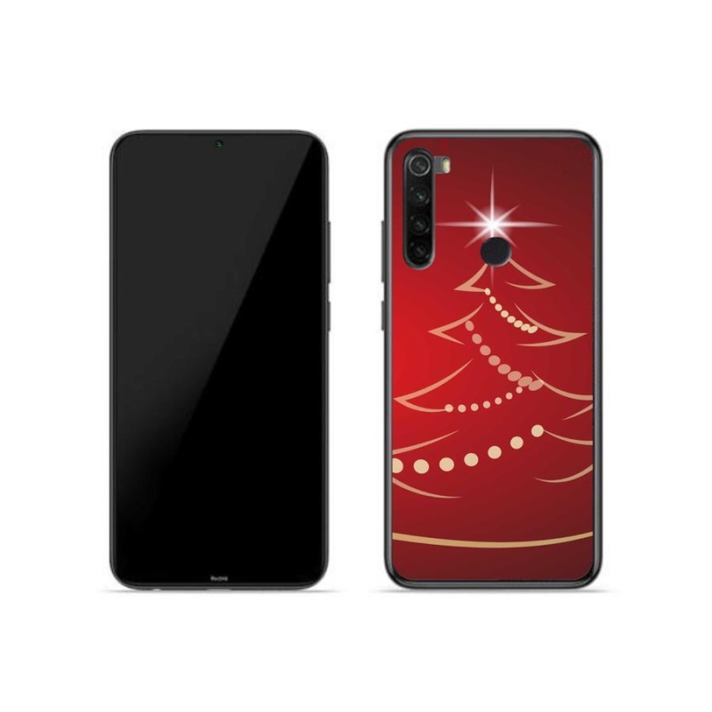 Gelový kryt mmCase na mobil Xiaomi Redmi Note 8 - kreslený vánoční stromek