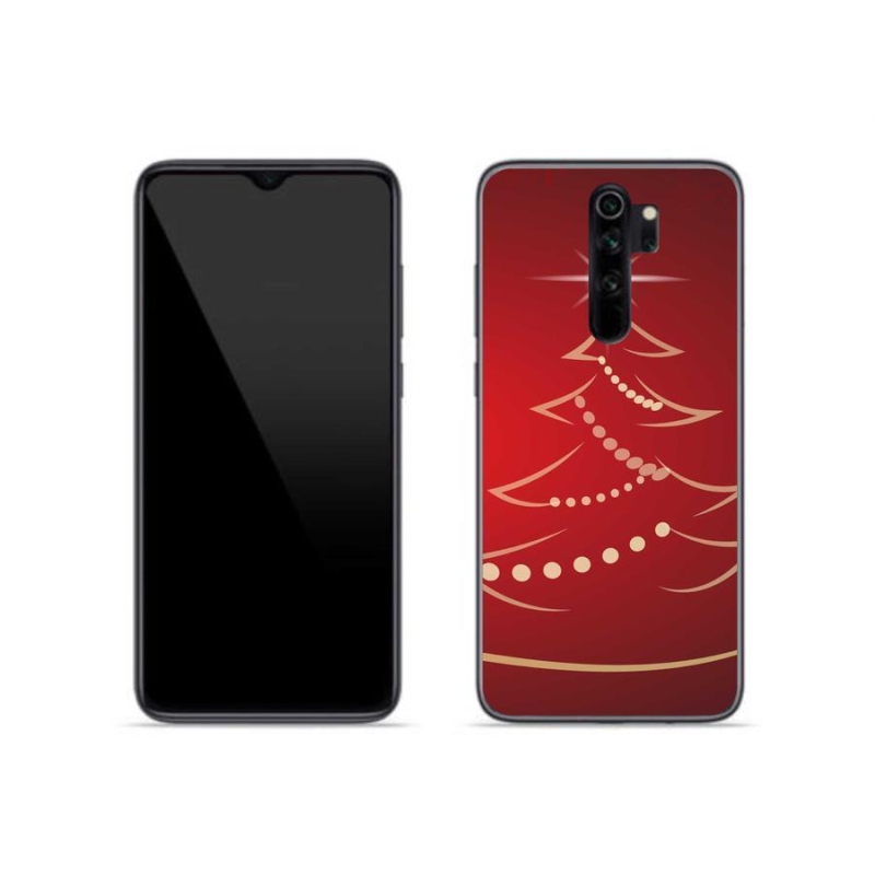 Gelový kryt mmCase na mobil Xiaomi Redmi Note 8 Pro - kreslený vánoční stromek