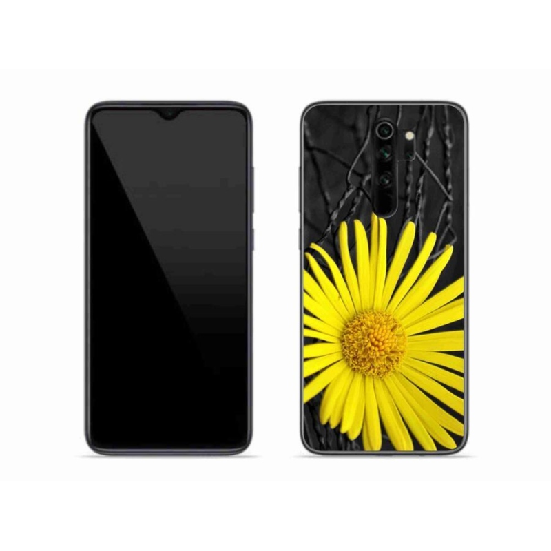 Gelový kryt mmCase na mobil Xiaomi Redmi Note 8 Pro - žlutá květina