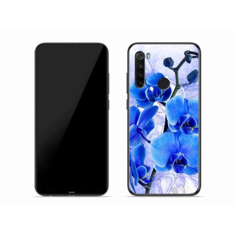 Gelový kryt mmCase na mobil Xiaomi Redmi Note 8T - modré květy