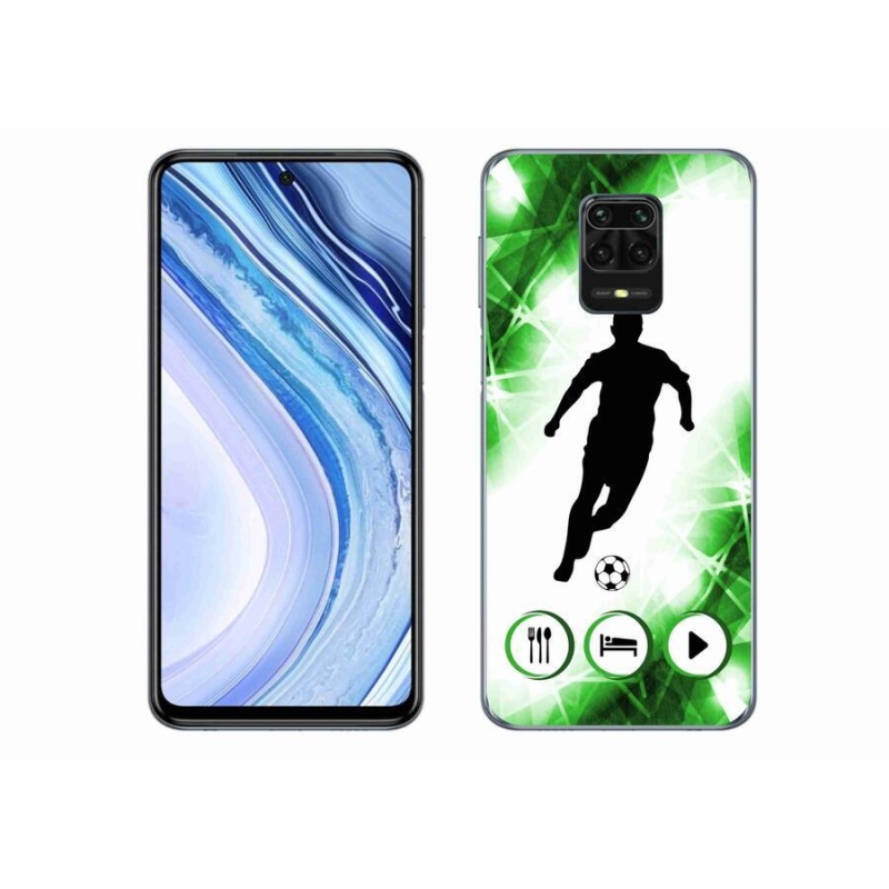 Gelový kryt mmCase na mobil Xiaomi Redmi Note 9 Pro - fotbalista