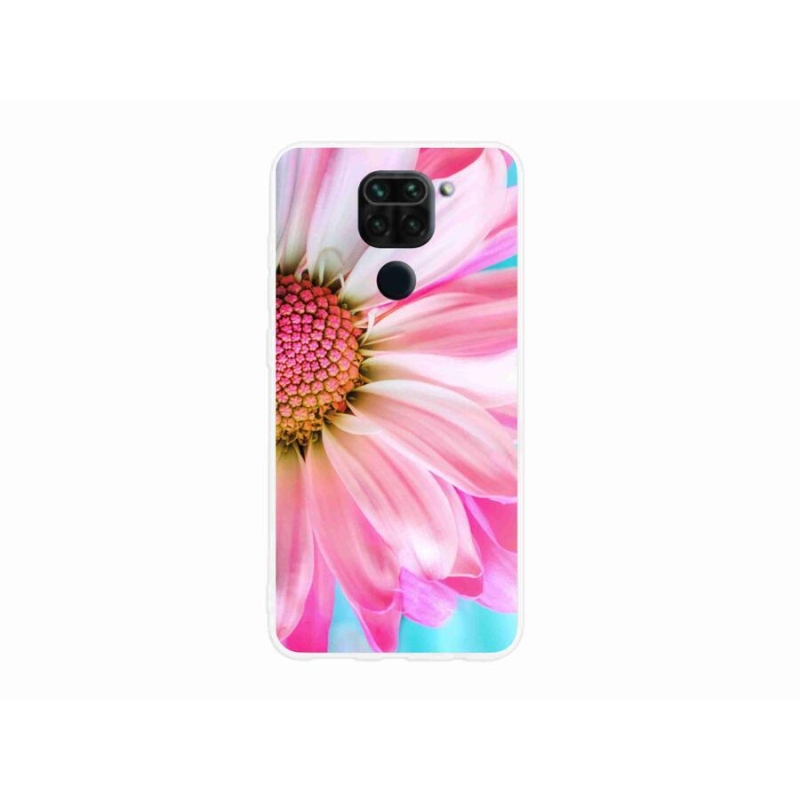 Gelový kryt mmCase na mobil Xiaomi Redmi Note 9 - růžová květina