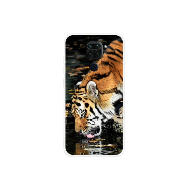 Gelový kryt mmCase na mobil Xiaomi Redmi Note 9 - žíznivý tygr