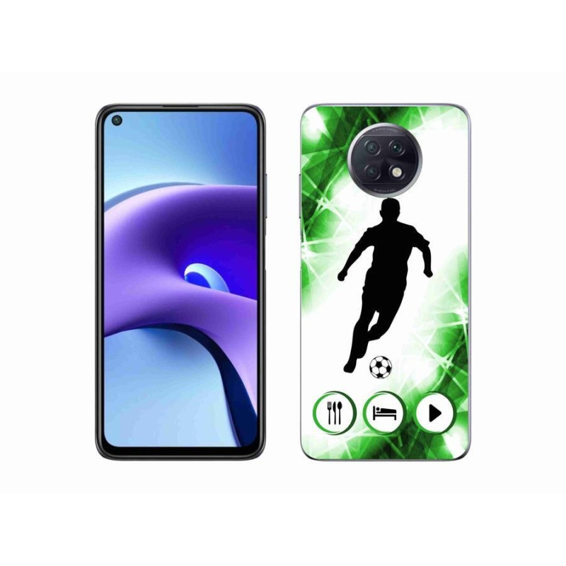 Gelový kryt mmCase na mobil Xiaomi Redmi Note 9T 5G - fotbalista
