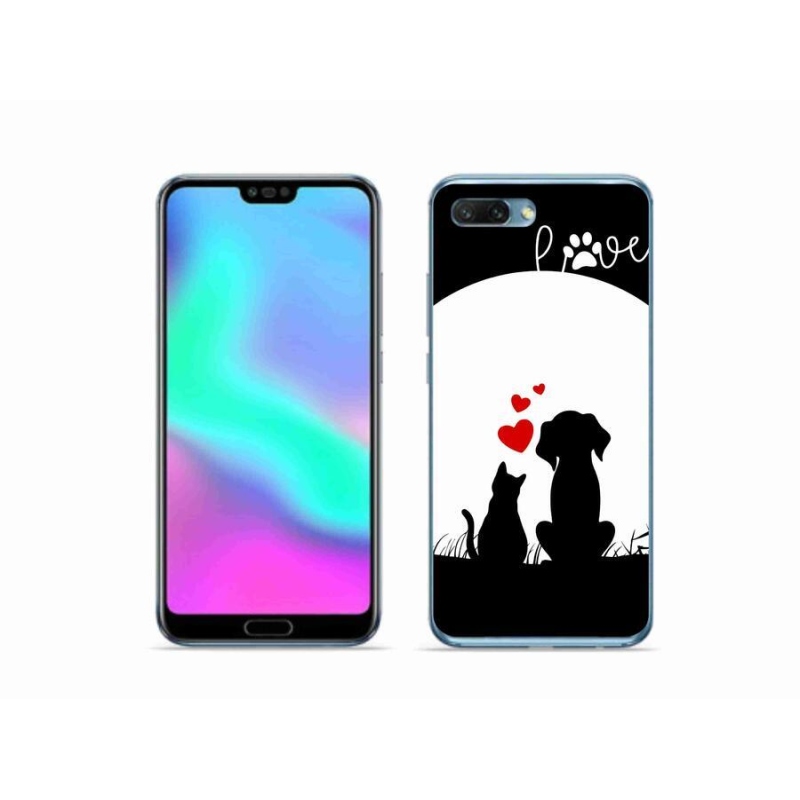 Gelový obal mmCase na mobil Honor 10 - zvířecí láska