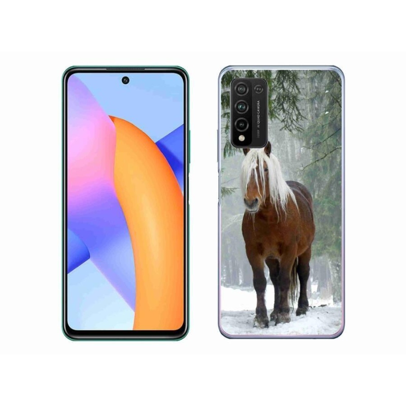 Gelový obal mmCase na mobil Honor 10X Lite - kůň v lese