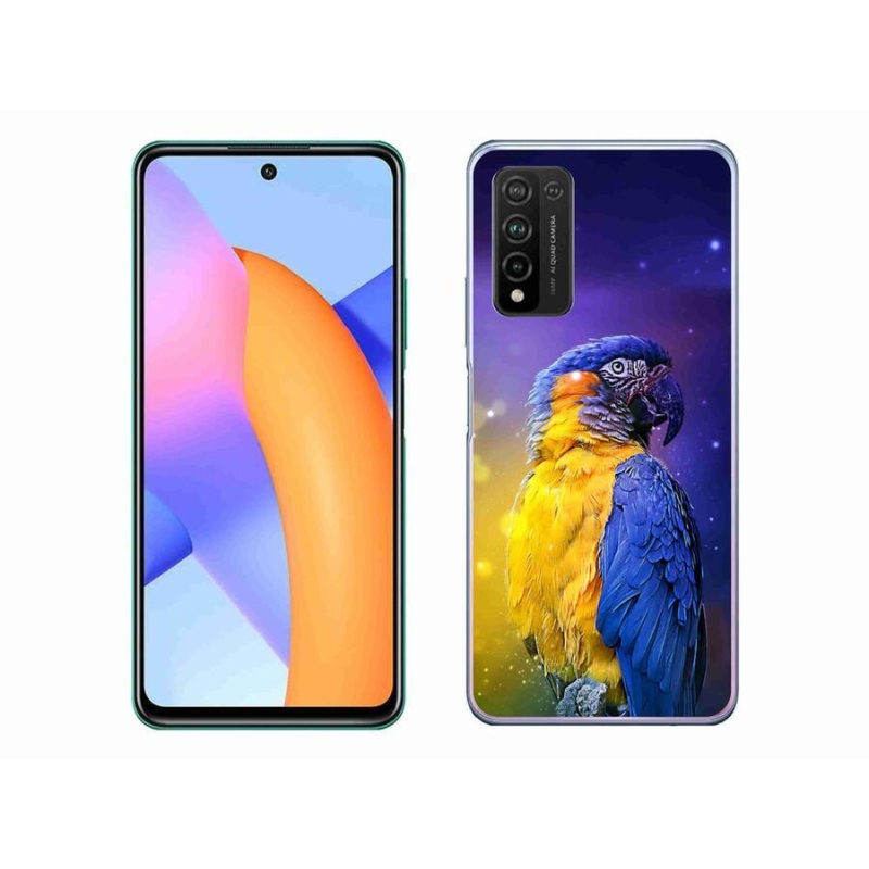 Gelový obal mmCase na mobil Honor 10X Lite - papoušek ara 1