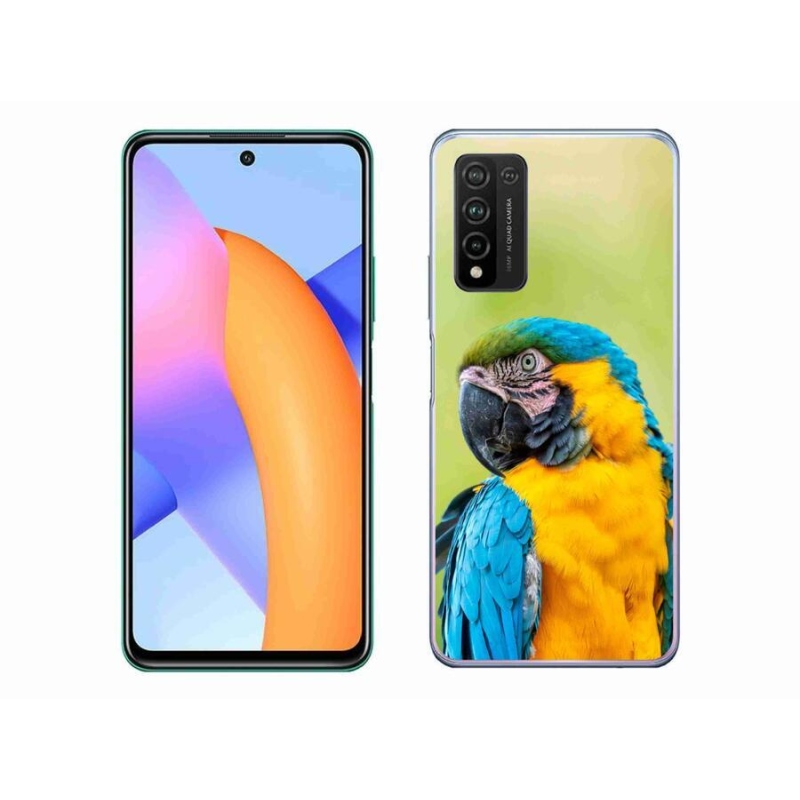 Gelový obal mmCase na mobil Honor 10X Lite - papoušek ara 2