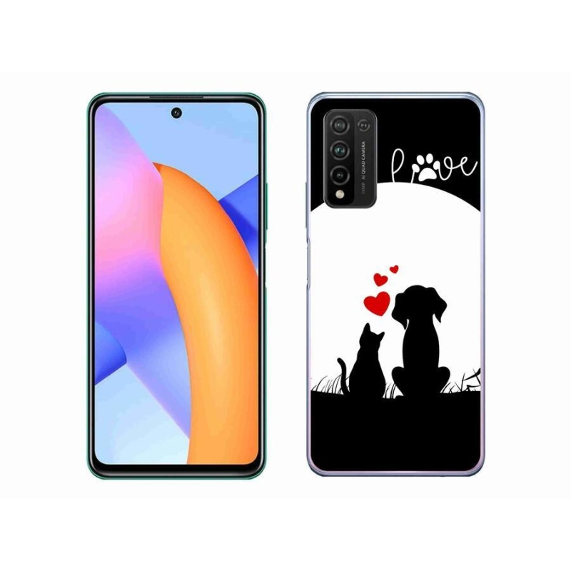 Gelový obal mmCase na mobil Honor 10X Lite - zvířecí láska