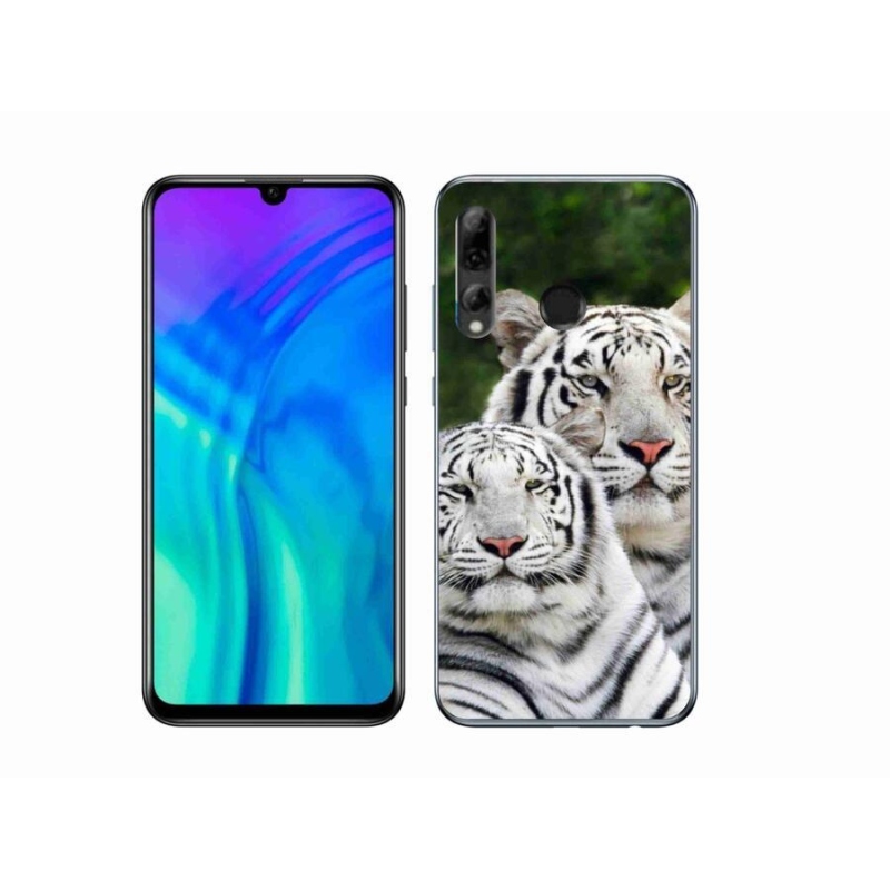 Gelový obal mmCase na mobil Honor 20 Lite - bílí tygři