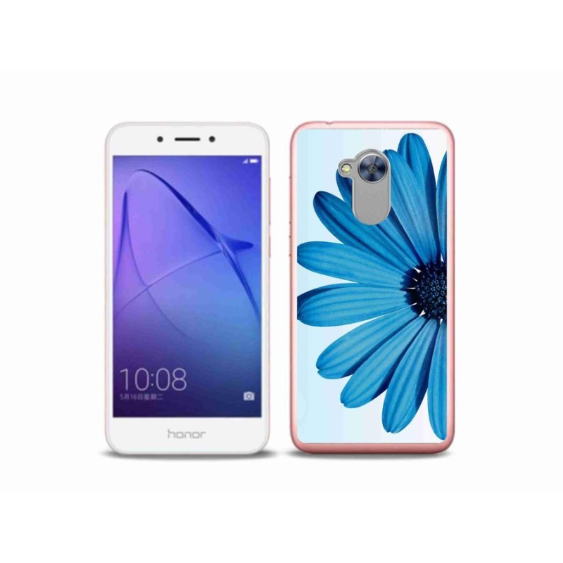 Gelový obal mmCase na mobil Honor 6A - modrá kopretina