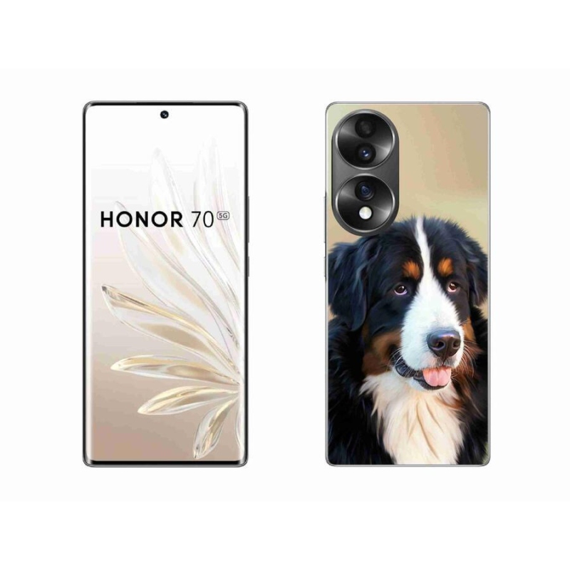 Gelový obal mmCase na mobil Honor 70 - bernský salašnický pes