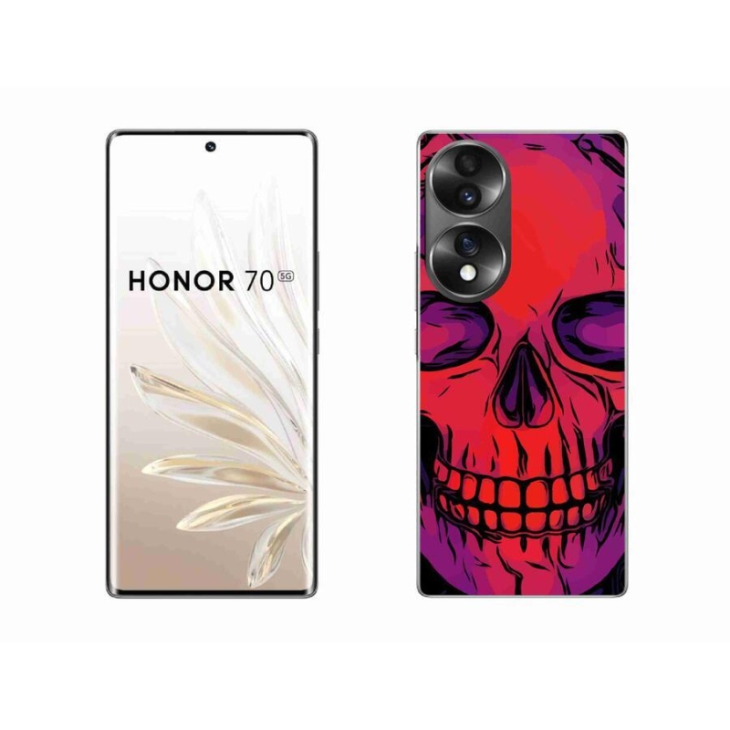Gelový obal mmCase na mobil Honor 70 - lebka