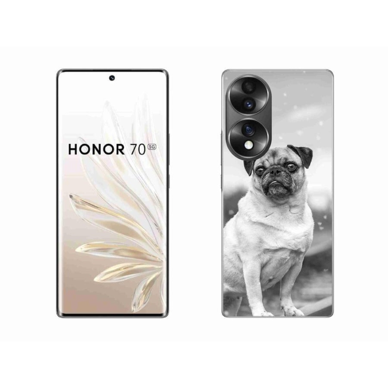 Gelový obal mmCase na mobil Honor 70 - mops