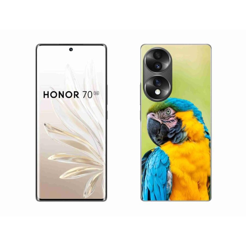 Gelový obal mmCase na mobil Honor 70 - papoušek ara 2