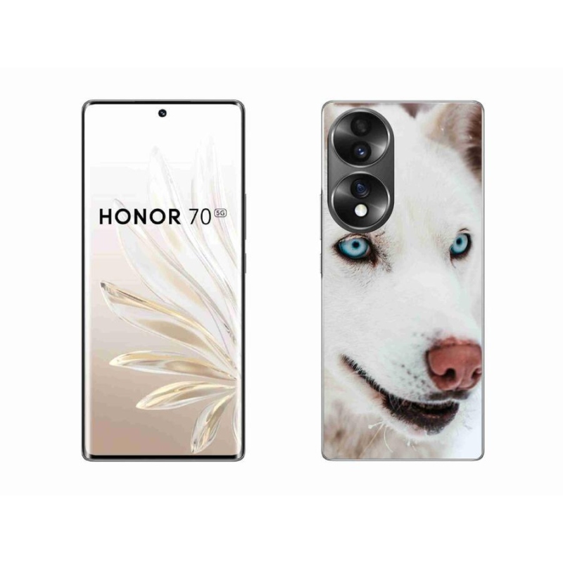 Gelový obal mmCase na mobil Honor 70 - psí pohled