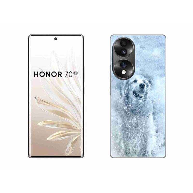 Gelový obal mmCase na mobil Honor 70 - retrívr