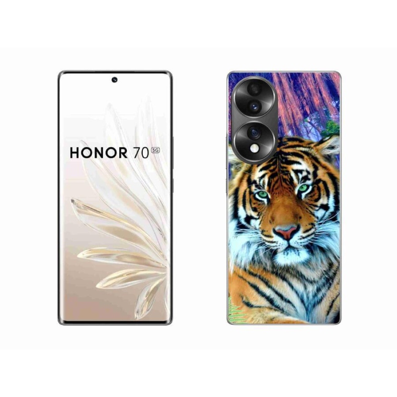 Gelový obal mmCase na mobil Honor 70 - tygr
