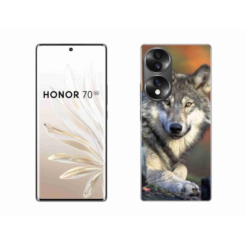 Gelový obal mmCase na mobil Honor 70 - vlk