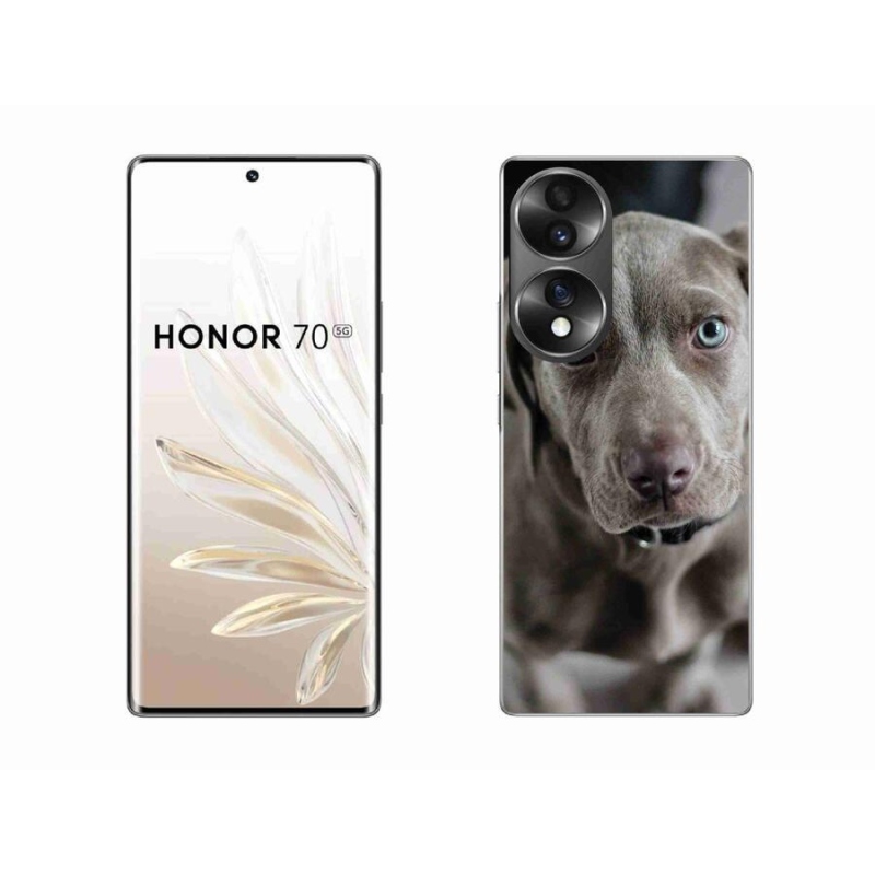 Gelový obal mmCase na mobil Honor 70 - výmarský ohař