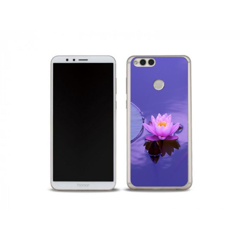 Gelový obal mmCase na mobil Honor 7X - květ na hladině