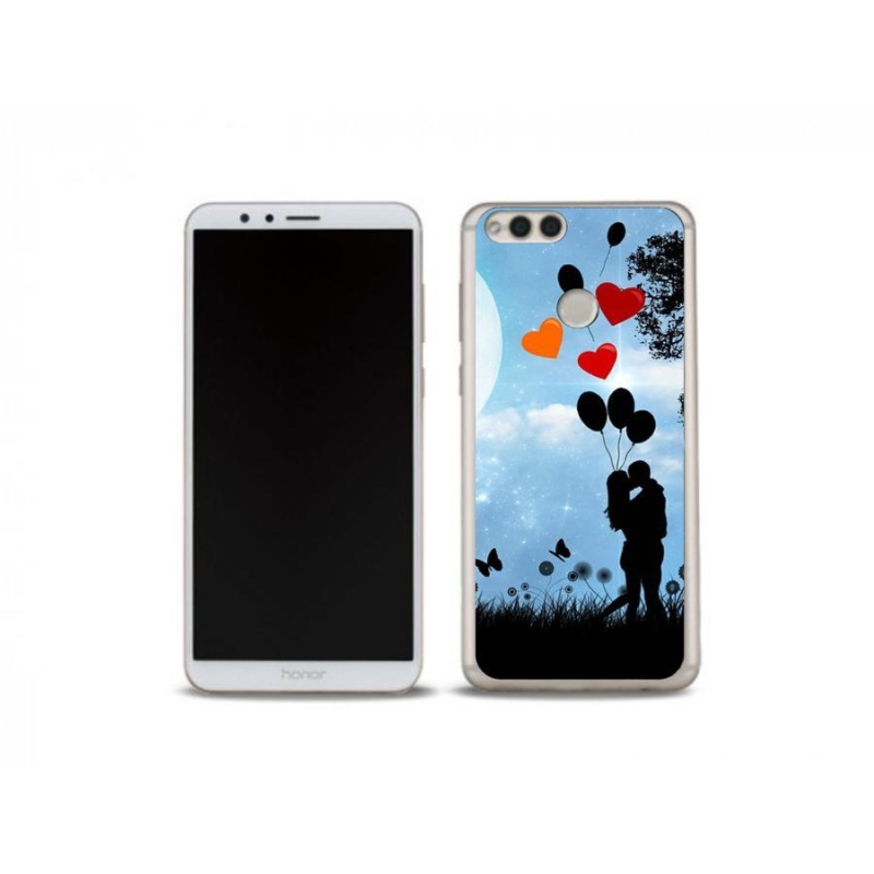 Gelový obal mmCase na mobil Honor 7X - zamilovaný pár