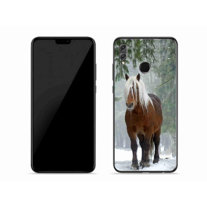 Gelový obal mmCase na mobil Honor 8X - kůň v lese