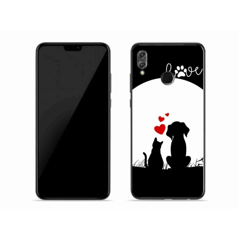 Gelový obal mmCase na mobil Honor 8X - zvířecí láska