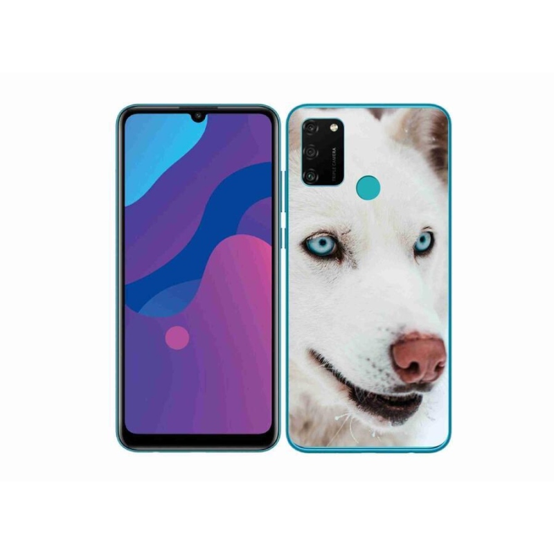 Gelový obal mmCase na mobil Honor 9A - psí pohled