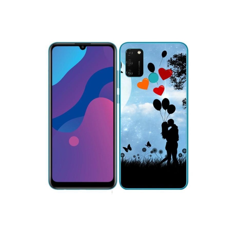 Gelový obal mmCase na mobil Honor 9A - zamilovaný pár