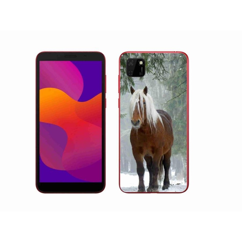 Gelový obal mmCase na mobil Honor 9S - kůň v lese
